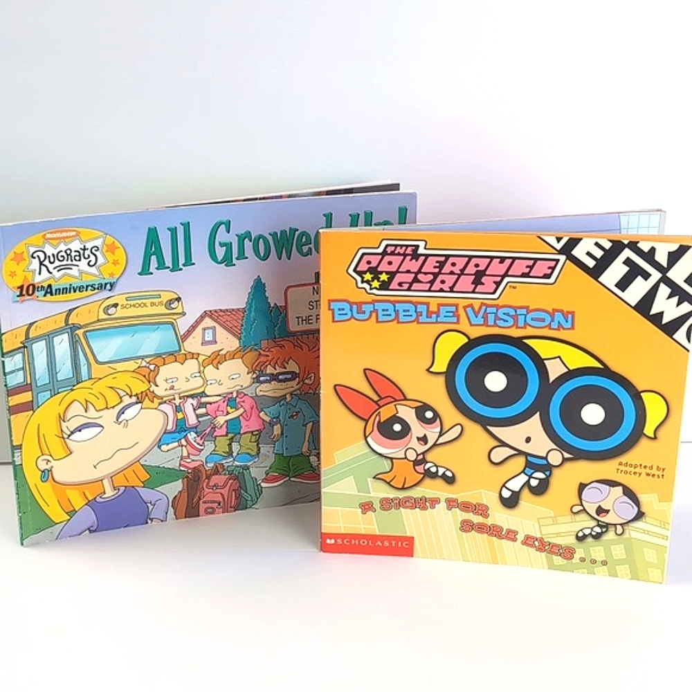 Rugrats & The Powerpuff Girls Kids Book Bundle